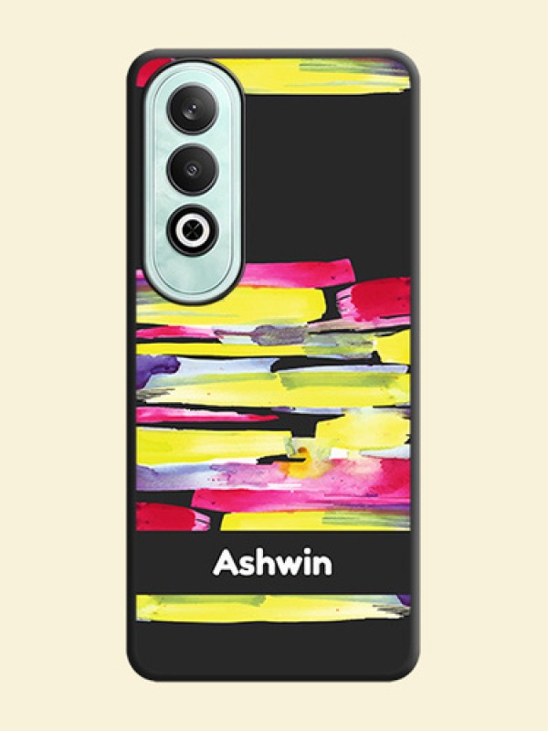 Brush Coloured on Space Black Personalized Soft Matte Phone Covers - OnePlus Nord CE 4