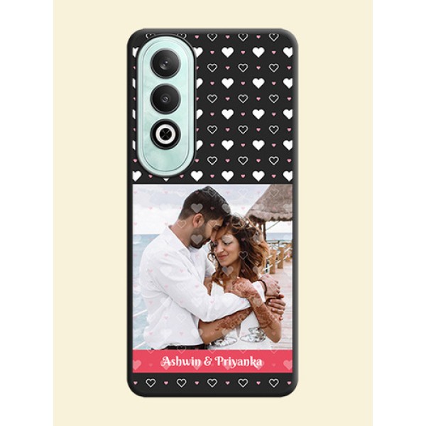 White Color Love Symbols with Text Design - Photo on Space Black Soft Matte Phone Cover - OnePlus Nord CE 4 White Color Love Symbols with Text Design - Photo on Space Black Soft Matte Phone Cover - OnePlus Nord CE 4
