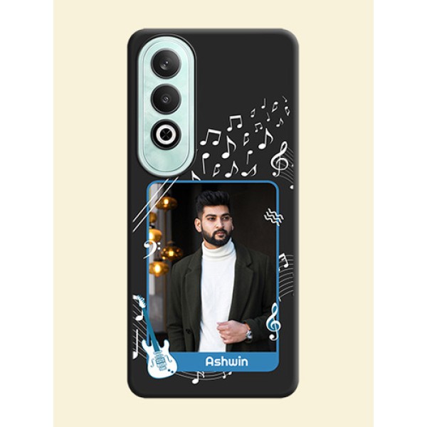 Musical Theme Design with Text - Photo on Space Black Soft Matte Mobile Case - OnePlus Nord CE 4 Musical Theme Design with Text - Photo on Space Black Soft Matte Mobile Case - OnePlus Nord CE 4