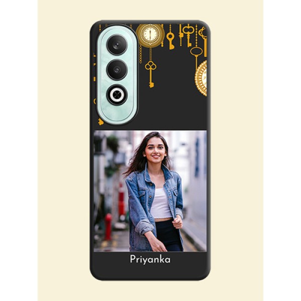 Decorative Design with Text on Space Black Custom Soft Matte Back Cover - OnePlus Nord CE 4 Decorative Design with Text on Space Black Custom Soft Matte Back Cover - OnePlus Nord CE 4