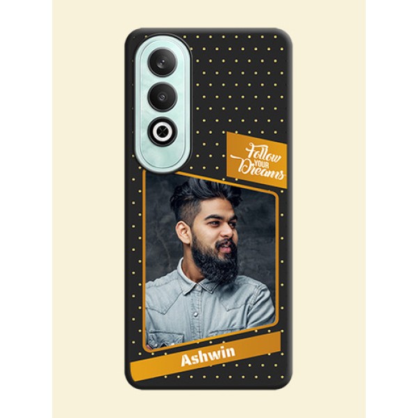 Follow Your Dreams with White Dots on Space Black Custom Soft Matte Phone Cases - OnePlus Nord CE 4 Follow Your Dreams with White Dots on Space Black Custom Soft Matte Phone Cases - OnePlus Nord CE 4
