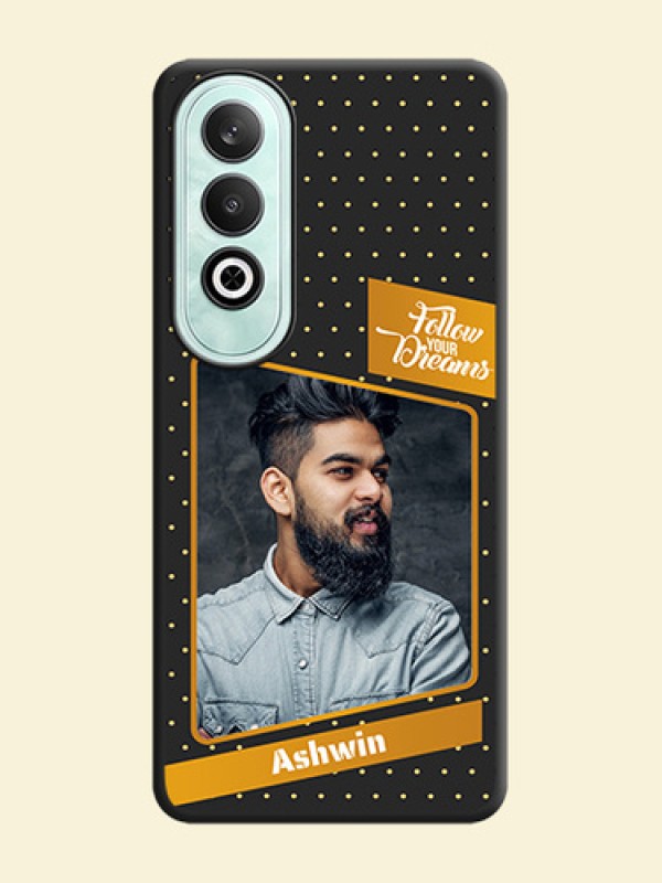 Follow Your Dreams with White Dots on Space Black Custom Soft Matte Phone Cases - OnePlus Nord CE 4