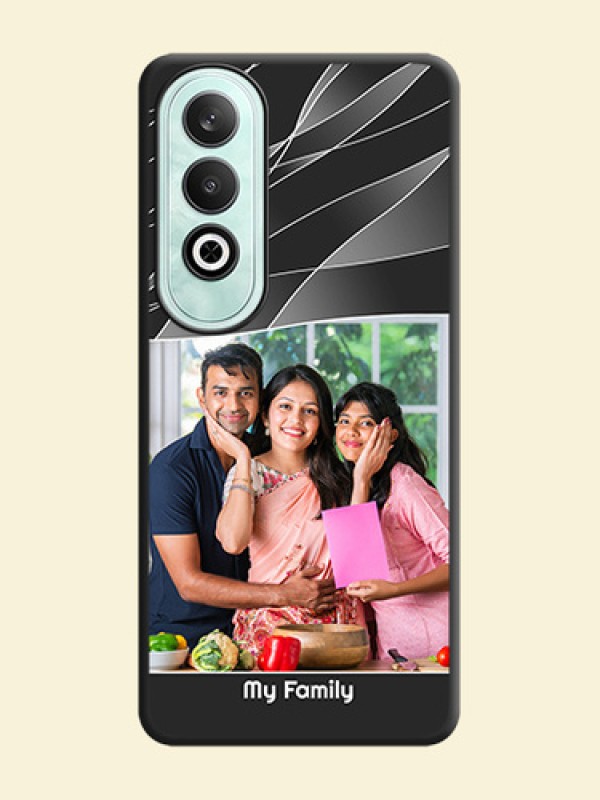 Mixed Wave Lines - Photo on Space Black Soft Matte Mobile Cover - OnePlus Nord CE 4