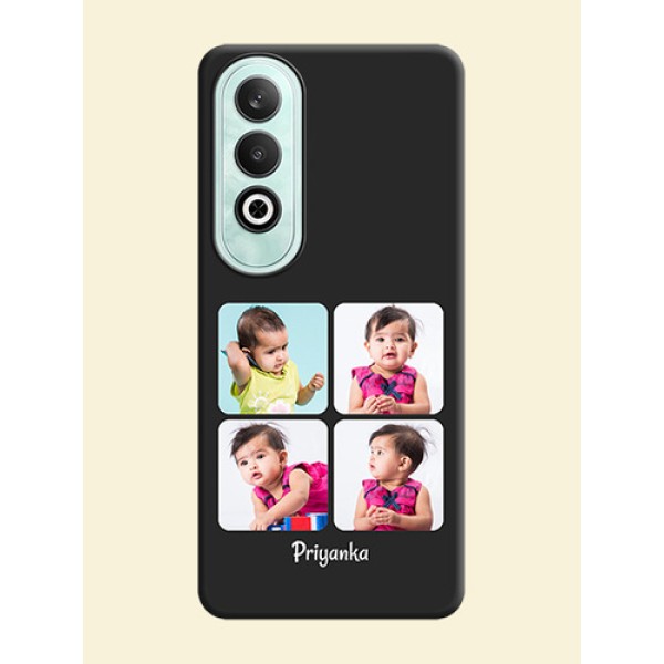 Floral Art with 6 Image Holder - Photo on Space Black Soft Matte Mobile Case - OnePlus Nord CE 4 Floral Art with 6 Image Holder - Photo on Space Black Soft Matte Mobile Case - OnePlus Nord CE 4