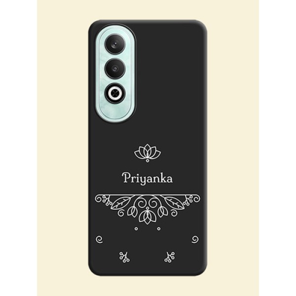 Lotus Garden Custom Text On Space Black Personalized Soft Matte Phone Covers - OnePlus Nord CE 4 Lotus Garden Custom Text On Space Black Personalized Soft Matte Phone Covers - OnePlus Nord CE 4