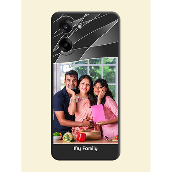 Mixed Wave Lines on Photo On Space Black Custom Soft Matte Mobile Back Cover - OnePlus Nord CE 5 5G