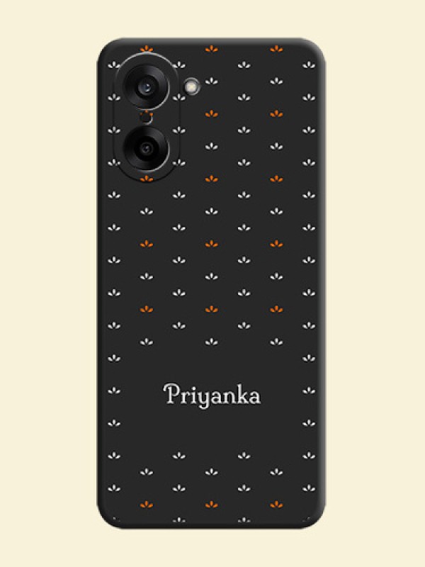 Simple Pattern With Custom Text On Space Black Custom Soft Matte Mobile Back Cover - OnePlus Nord CE 5 5G