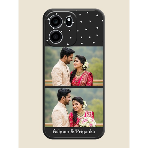 Miniature Love Symbols with Name On Space Black Custom Soft Matte Mobile Back Cover - Oneplus Nord CE 6 5G Miniature Love Symbols with Name On Space Black Custom Soft Matte Mobile Back Cover - Oneplus Nord CE 6 5G