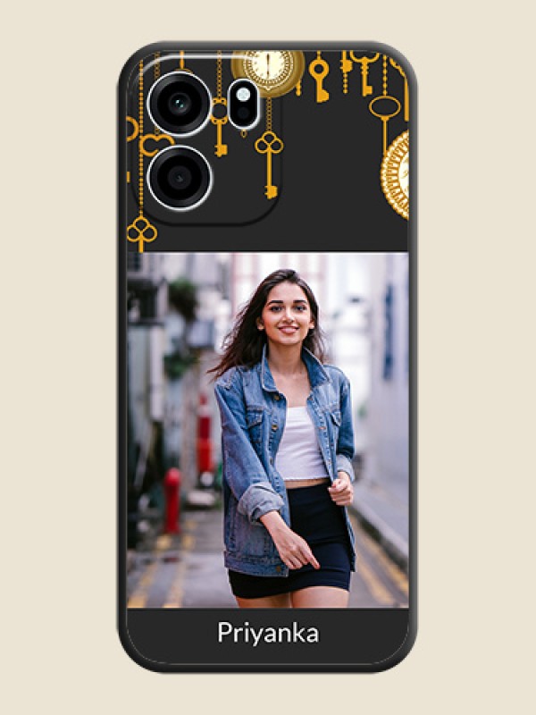 Decorative Design with Text On Space Black Custom Soft Matte Mobile Back Cover - Oneplus Nord CE 6 5G