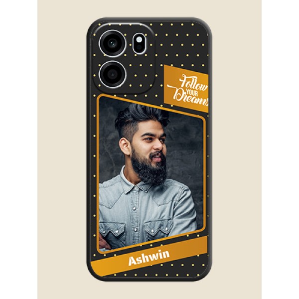 Follow Your Dreams with White Dots On Space Black Custom Soft Matte Mobile Back Cover - Oneplus Nord CE 6 5G Follow Your Dreams with White Dots On Space Black Custom Soft Matte Mobile Back Cover - Oneplus Nord CE 6 5G