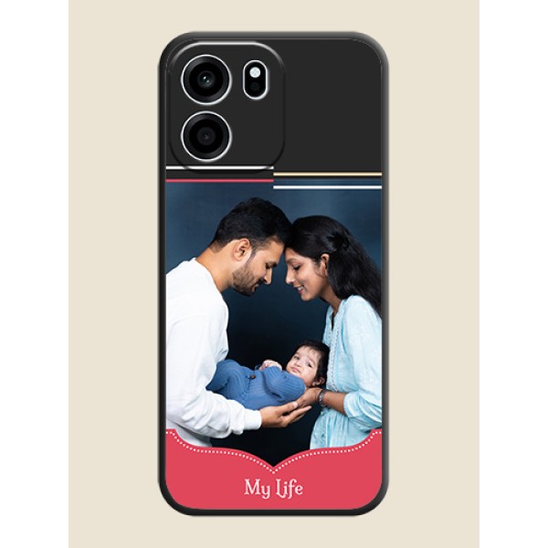 Classic Plain Design with Name On Space Black Custom Soft Matte Mobile Back Cover - Oneplus Nord CE 6 5G Classic Plain Design with Name On Space Black Custom Soft Matte Mobile Back Cover - Oneplus Nord CE 6 5G