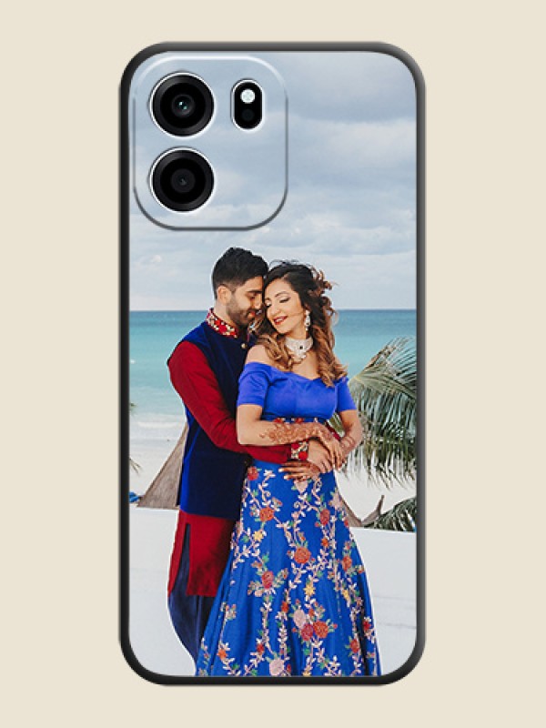 Full Single Pic Upload On Space Black Custom Soft Matte Mobile Back Cover - Oneplus Nord CE 6 5G