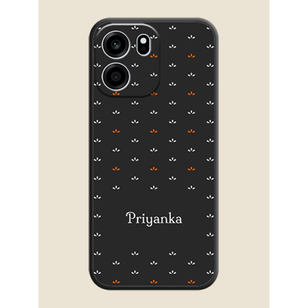 Simple Pattern With Custom Text On Space Black Custom Soft Matte Mobile Back Cover - Oneplus Nord CE 6 5G Simple Pattern With Custom Text On Space Black Custom Soft Matte Mobile Back Cover - Oneplus Nord CE 6 5G