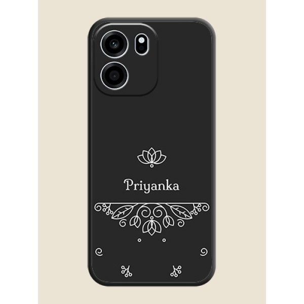 Lotus Garden Custom Text On Space Black Custom Soft Matte Mobile Back Cover - Oneplus Nord CE 6 5G Lotus Garden Custom Text On Space Black Custom Soft Matte Mobile Back Cover - Oneplus Nord CE 6 5G