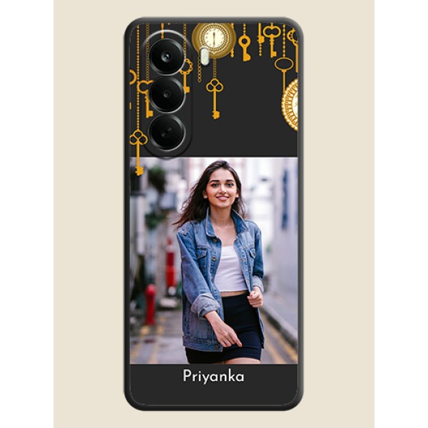 Decorative Design with Text On Space Black Custom Soft Matte Mobile Back Cover - Oneplus Nord CE 6 Lite 5G Decorative Design with Text On Space Black Custom Soft Matte Mobile Back Cover - Oneplus Nord CE 6 Lite 5G