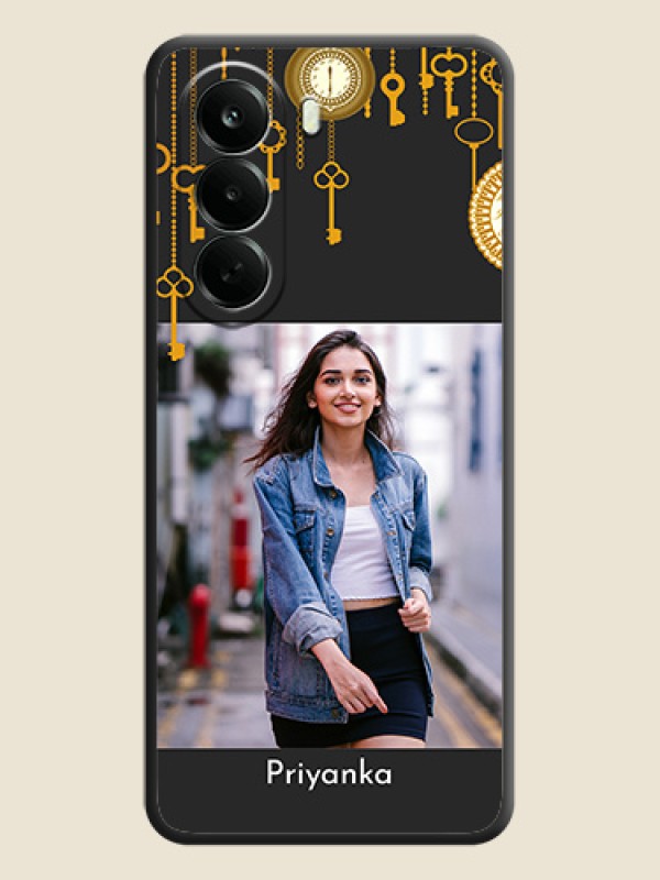 Decorative Design with Text On Space Black Custom Soft Matte Mobile Back Cover - Oneplus Nord CE 6 Lite 5G