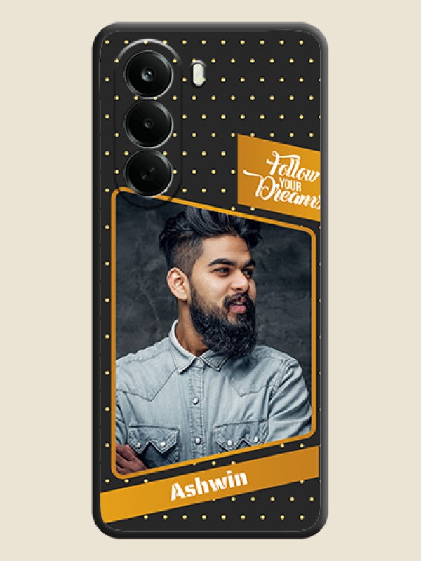 Follow Your Dreams with White Dots On Space Black Custom Soft Matte Mobile Back Cover - Oneplus Nord CE 6 Lite 5G