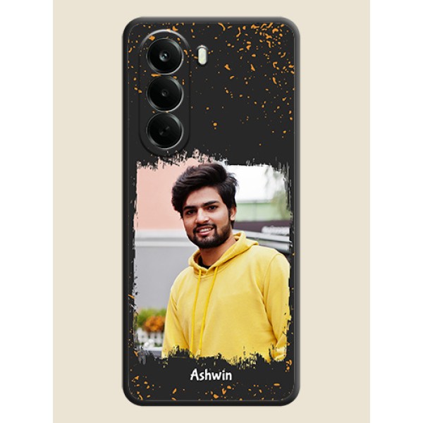 Spray Free Design on Photo On Space Black Custom Soft Matte Mobile Back Cover - Oneplus Nord CE 6 Lite 5G