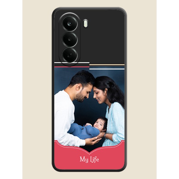 Classic Plain Design with Name On Space Black Custom Soft Matte Mobile Back Cover - Oneplus Nord CE 6 Lite 5G Classic Plain Design with Name On Space Black Custom Soft Matte Mobile Back Cover - Oneplus Nord CE 6 Lite 5G