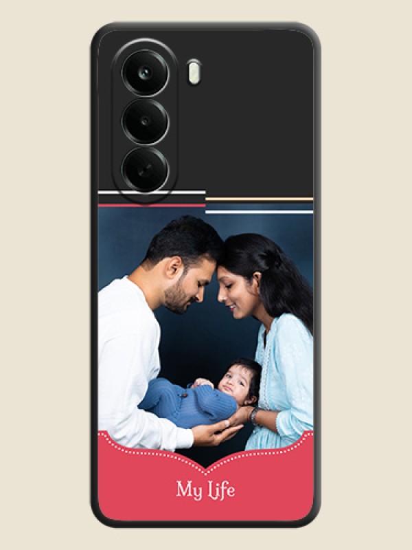 Classic Plain Design with Name On Space Black Custom Soft Matte Mobile Back Cover - Oneplus Nord CE 6 Lite 5G