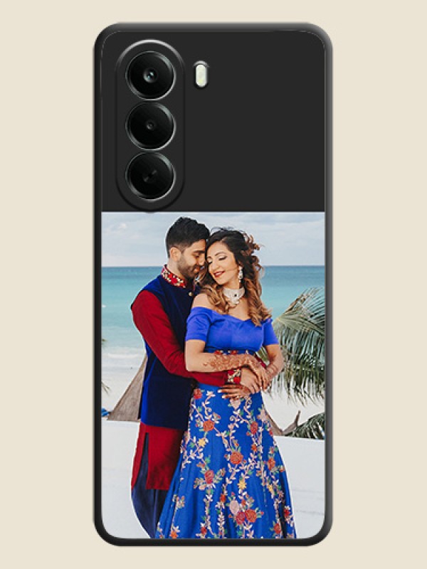 Image Upload With Space Black Color On Custom Soft Matte Mobile Back Cover - Oneplus Nord CE 6 Lite 5G