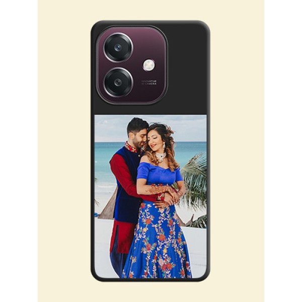 Image Upload With Space Black Color On Custom Soft Matte Mobile Back Cover - Oppo A3 5G Image Upload With Space Black Color On Custom Soft Matte Mobile Back Cover - Oppo A3 5G