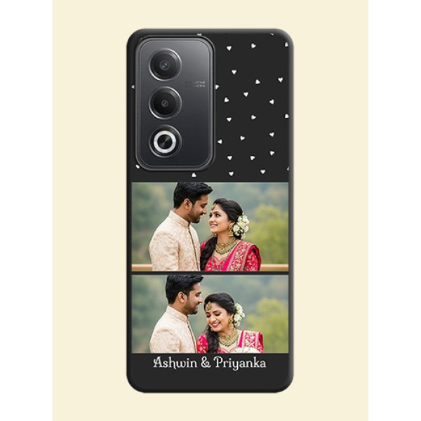 Miniature Love Symbols with Name On Space Black Custom Soft Matte Mobile Back Cover - Oppo A3 Pro 5G Miniature Love Symbols with Name On Space Black Custom Soft Matte Mobile Back Cover - Oppo A3 Pro 5G