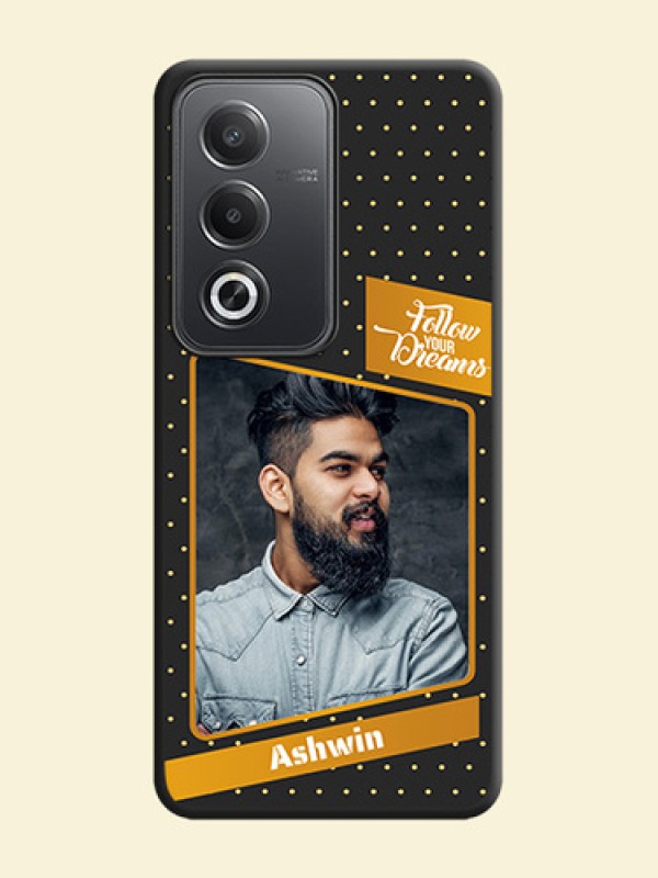 Follow Your Dreams with White Dots On Space Black Custom Soft Matte Mobile Back Cover - Oppo A3 Pro 5G