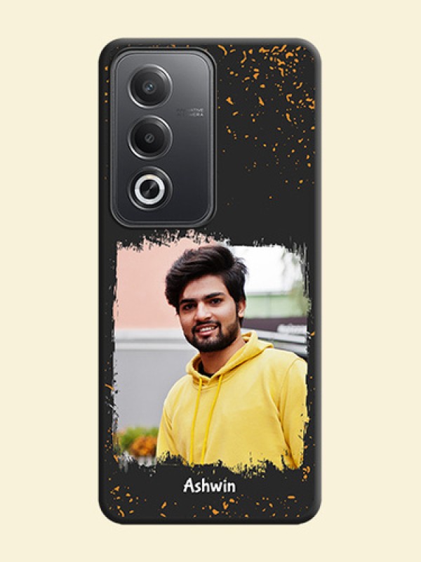 Spray Free Design on Photo On Space Black Custom Soft Matte Mobile Back Cover - Oppo A3 Pro 5G