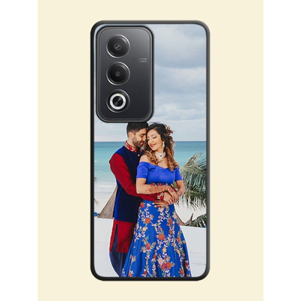 Full Single Pic Upload On Space Black Custom Soft Matte Mobile Back Cover - Oppo A3 Pro 5G Full Single Pic Upload On Space Black Custom Soft Matte Mobile Back Cover - Oppo A3 Pro 5G