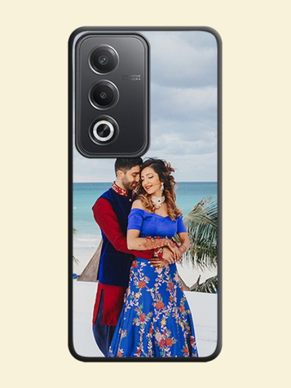 Full Single Pic Upload On Space Black Custom Soft Matte Mobile Back Cover - Oppo A3 Pro 5G