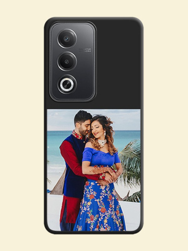 Image Upload With Space Black Color On Custom Soft Matte Mobile Back Cover - Oppo A3 Pro 5G