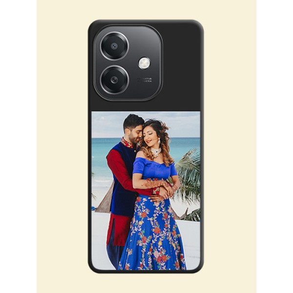 Image Upload With Space Black Color On Custom Soft Matte Mobile Back Cover - Oppo A3X 5G Image Upload With Space Black Color On Custom Soft Matte Mobile Back Cover - Oppo A3X 5G