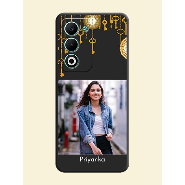 Decorative Design with Text On Space Black Custom Soft Matte Mobile Back Cover - Oppo A5 5G Decorative Design with Text On Space Black Custom Soft Matte Mobile Back Cover - Oppo A5 5G