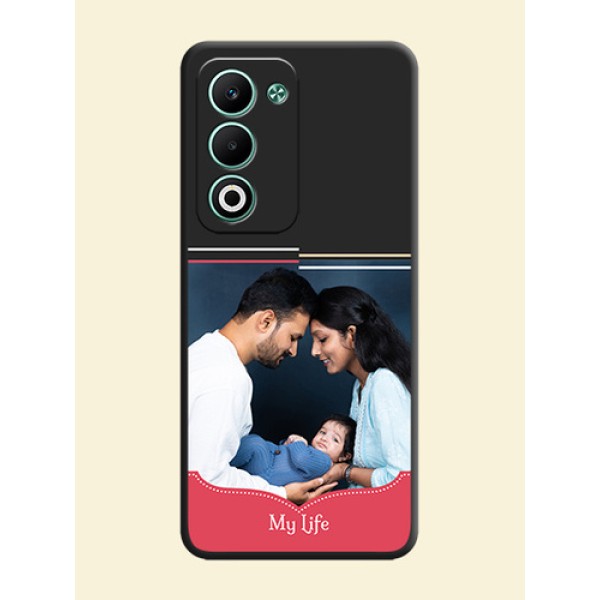 Classic Plain Design with Name On Space Black Custom Soft Matte Mobile Back Cover - Oppo A5 5G Classic Plain Design with Name On Space Black Custom Soft Matte Mobile Back Cover - Oppo A5 5G