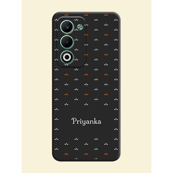 Simple Pattern With Custom Text On Space Black Custom Soft Matte Mobile Back Cover - Oppo A5 5G Simple Pattern With Custom Text On Space Black Custom Soft Matte Mobile Back Cover - Oppo A5 5G