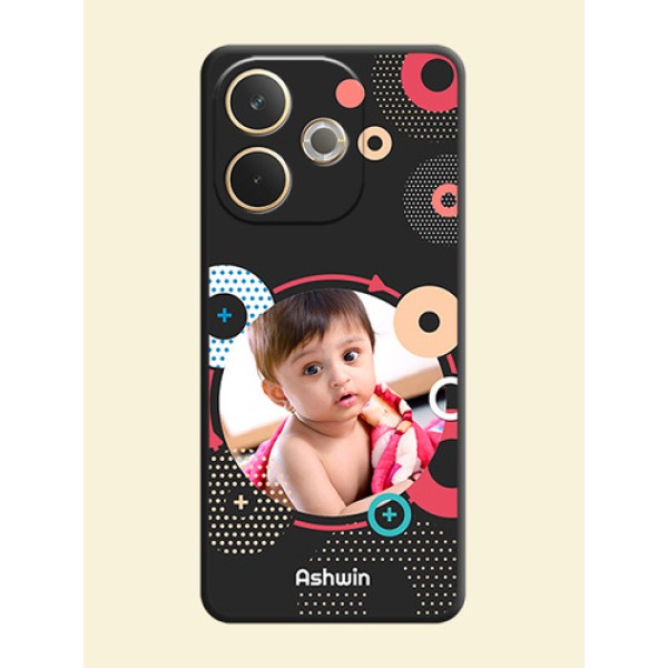 Multicoloured Round Image On Space Black Custom Soft Matte Mobile Back Cover - Oppo A5 Pro 5G Multicoloured Round Image On Space Black Custom Soft Matte Mobile Back Cover - Oppo A5 Pro 5G