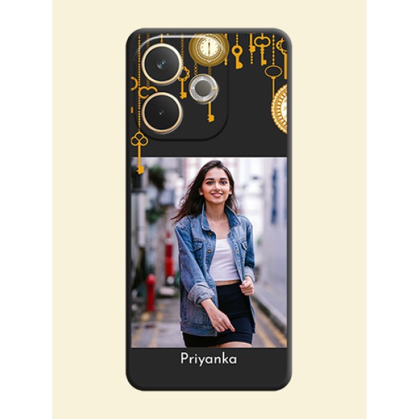 Decorative Design with Text On Space Black Custom Soft Matte Mobile Back Cover - Oppo A5 Pro 5G Decorative Design with Text On Space Black Custom Soft Matte Mobile Back Cover - Oppo A5 Pro 5G