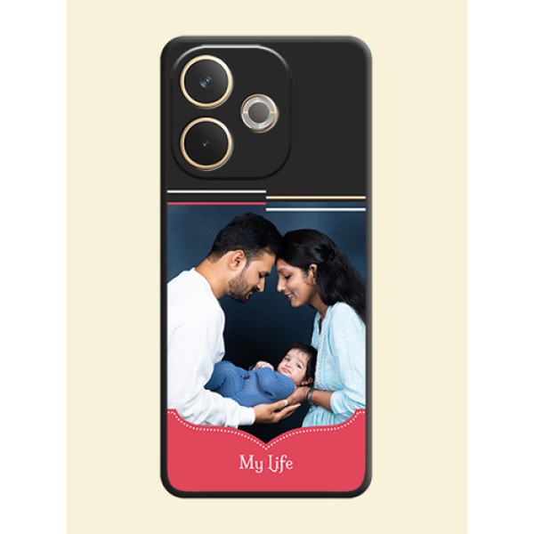 Classic Plain Design with Name On Space Black Custom Soft Matte Mobile Back Cover - Oppo A5 Pro 5G Classic Plain Design with Name On Space Black Custom Soft Matte Mobile Back Cover - Oppo A5 Pro 5G