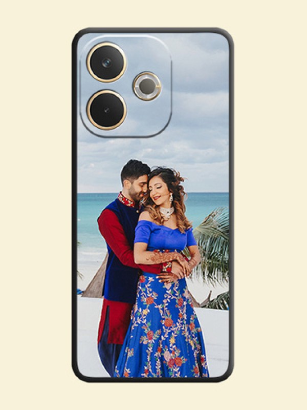 Full Single Pic Upload On Space Black Custom Soft Matte Mobile Back Cover - Oppo A5 Pro 5G