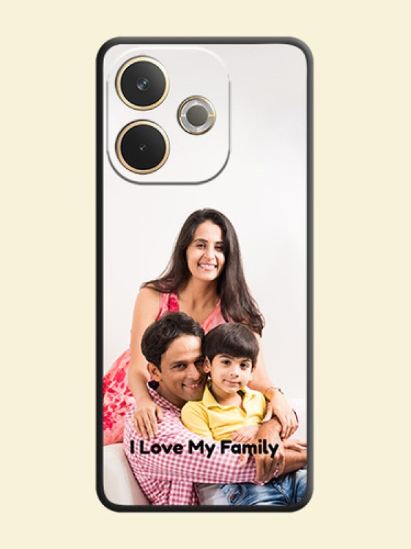 Full Single Pic Upload With Text On Space Black Custom Soft Matte Mobile Back Cover - Oppo A5 Pro 5G