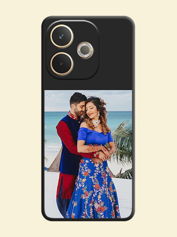 Image Upload With Space Black Color On Custom Soft Matte Mobile Back Cover - Oppo A5 Pro 5G
