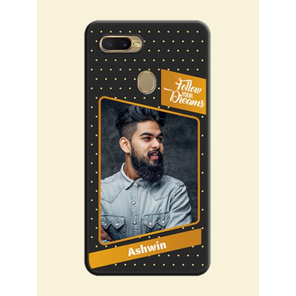Follow Your Dreams with White Dots on Space Black Custom Soft Matte Phone Cases - Oppo A5s Follow Your Dreams with White Dots on Space Black Custom Soft Matte Phone Cases - Oppo A5s