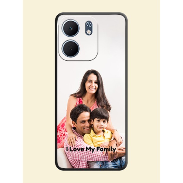 Full Single Pic Upload With Text On Space Black Custom Soft Matte Mobile Back Cover - Oppo A5X 4G Full Single Pic Upload With Text On Space Black Custom Soft Matte Mobile Back Cover - Oppo A5X 4G