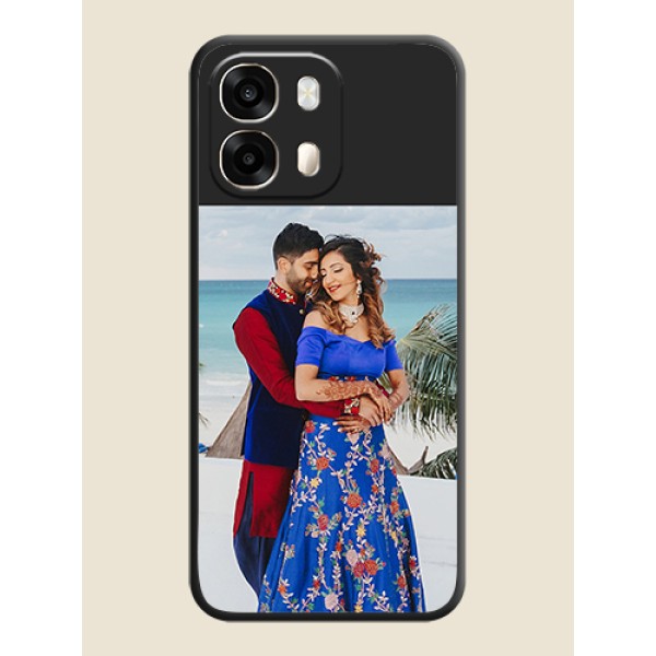 Image Upload With Space Black Color On Custom Soft Matte Mobile Back Cover - Oppo A6 Pro 5G Image Upload With Space Black Color On Custom Soft Matte Mobile Back Cover - Oppo A6 Pro 5G