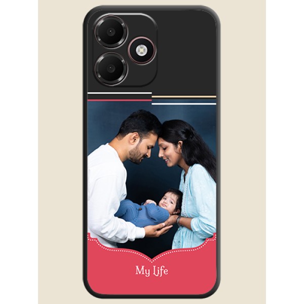 Classic Plain Design with Name On Space Black Custom Soft Matte Mobile Back Cover - Oppo A6c 4G Classic Plain Design with Name On Space Black Custom Soft Matte Mobile Back Cover - Oppo A6c 4G