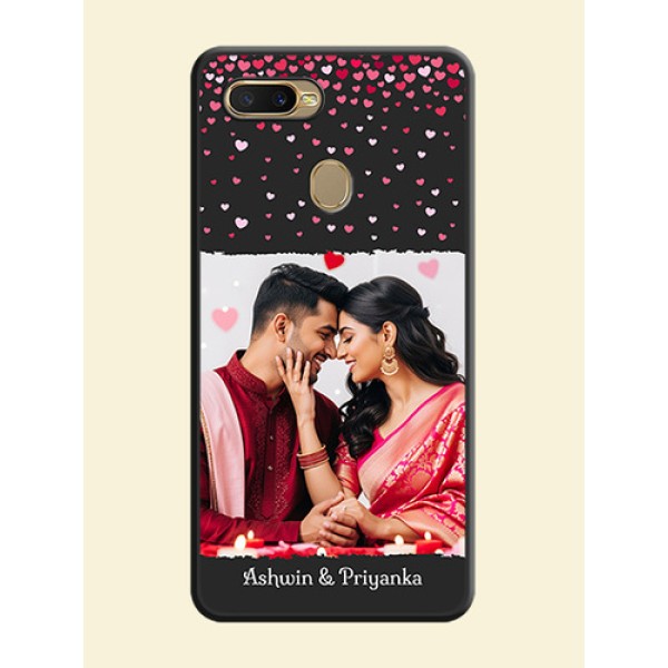 Fall in Love with Your Partner on Photo on Space Black Soft Matte Phone Cover - Oppo A7 Fall in Love with Your Partner on Photo on Space Black Soft Matte Phone Cover - Oppo A7