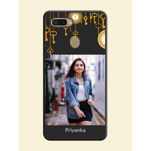 Decorative Design with Text on Space Black Custom Soft Matte Back Cover - Oppo A7 Decorative Design with Text on Space Black Custom Soft Matte Back Cover - Oppo A7