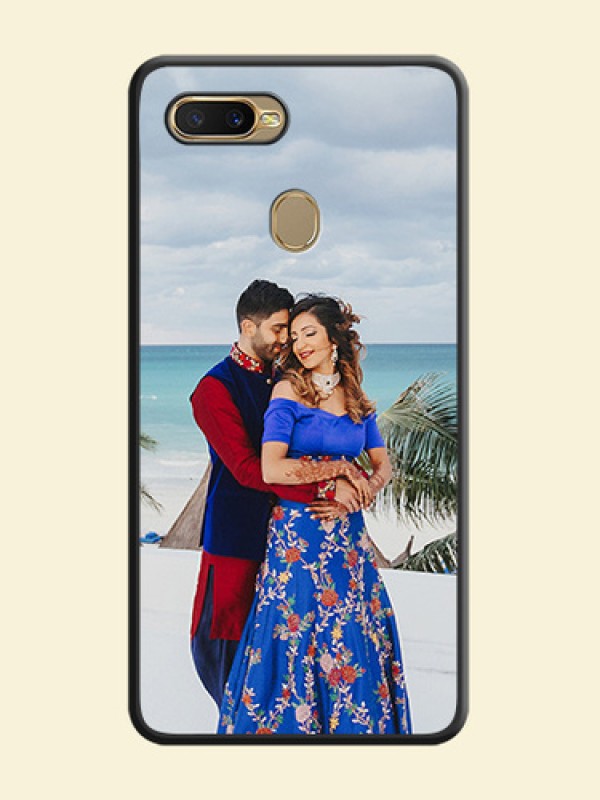 Full Single Pic Upload On Space Black Personalized Soft Matte Phone Covers -Oppo A7