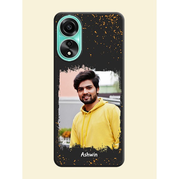Spray Free Design - Photo on Space Black Soft Matte Phone Cover - Oppo A78 4G Spray Free Design - Photo on Space Black Soft Matte Phone Cover - Oppo A78 4G